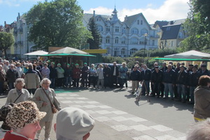 Shanty-Chor Berlin - Mai 2014 - Chorreise nach Usedom - Spontanauftritt an der Seepromenade in Swinoujscie